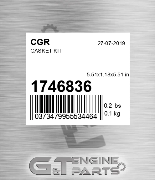 1746836 CGR Gasket Kit