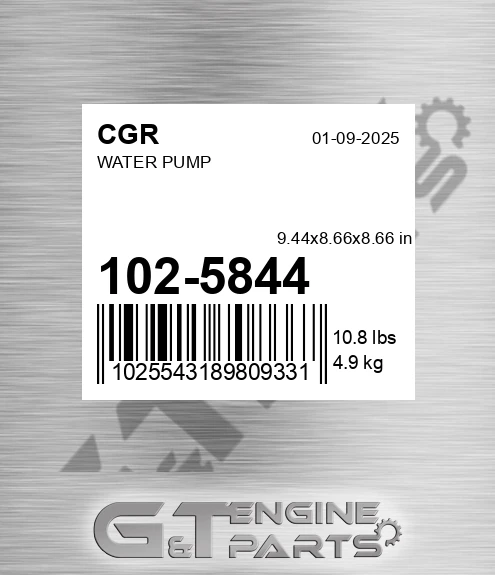 102-5844 Water Pump for CGR