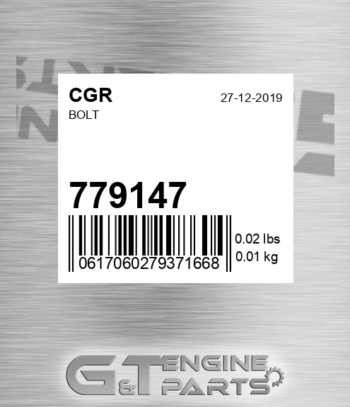 779147 CGR Bolt