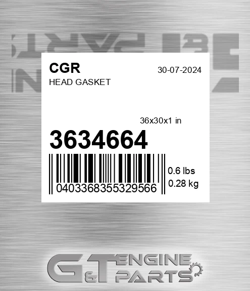 3634664 Head Gasket