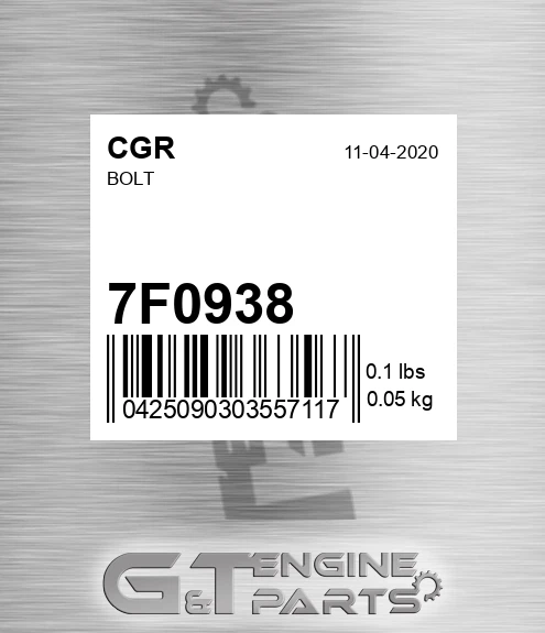 7F0938 Bolt