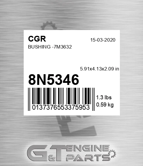 8N5346 Bushing -7m3632