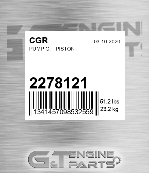 2278121 Pump G. - Piston