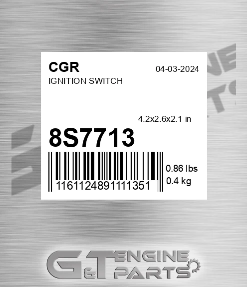 8S7713 Ignition Switch for CGR