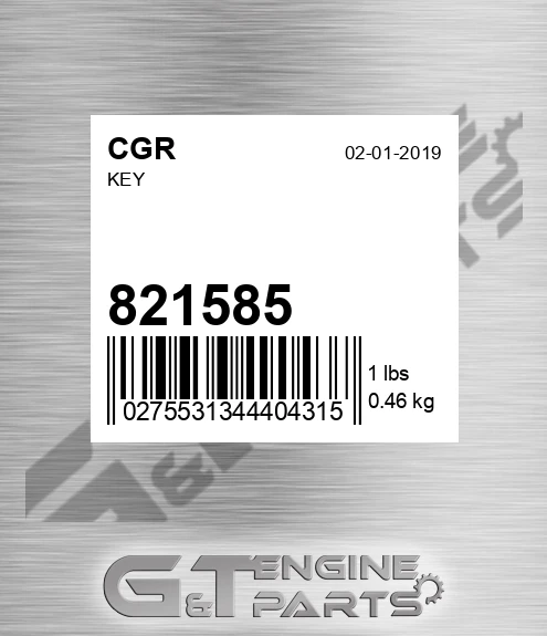 821585 Key