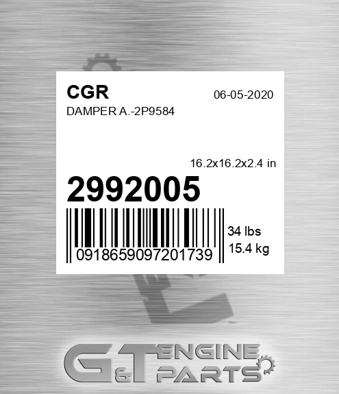 2992005 CGR Damper A.-2p9584