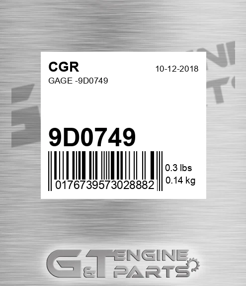 9D0749 Gage -