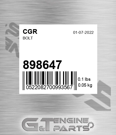 898647 Bolt