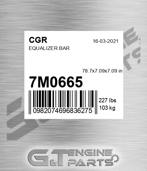 7M0665 Equalizer Bar