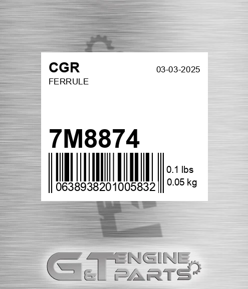 7M8874 Ferrule
