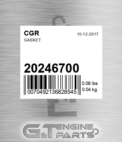 20246700 Gasket