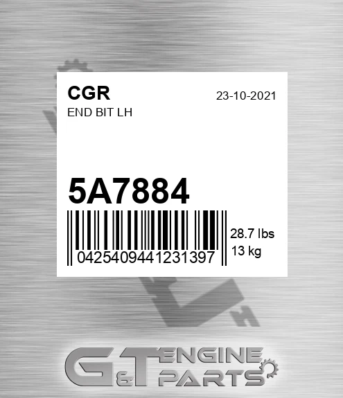 5A7884 End Bit Lh