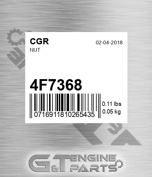 4F7368 Nut