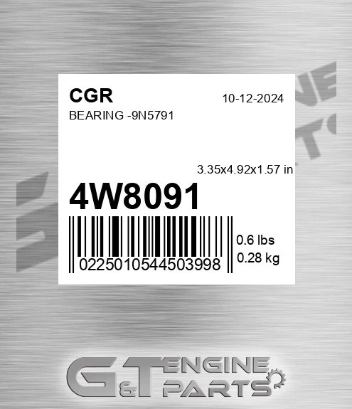 4W8091 CGR Bearing -9n5791