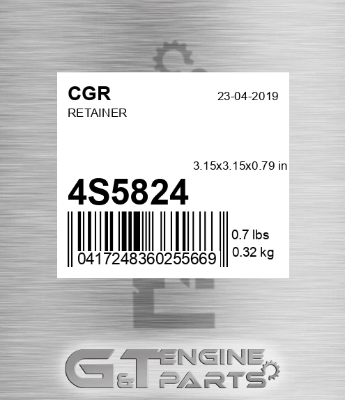 4S5824 CGR Retainer
