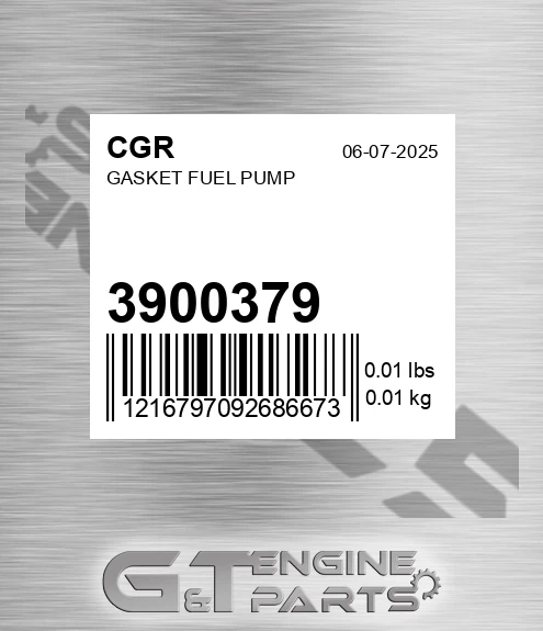 3900379 Gasket Fuel Pump