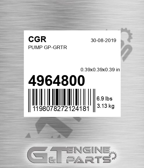 4964800 Pump Gp-grtr