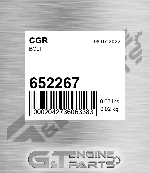 652267 Bolt