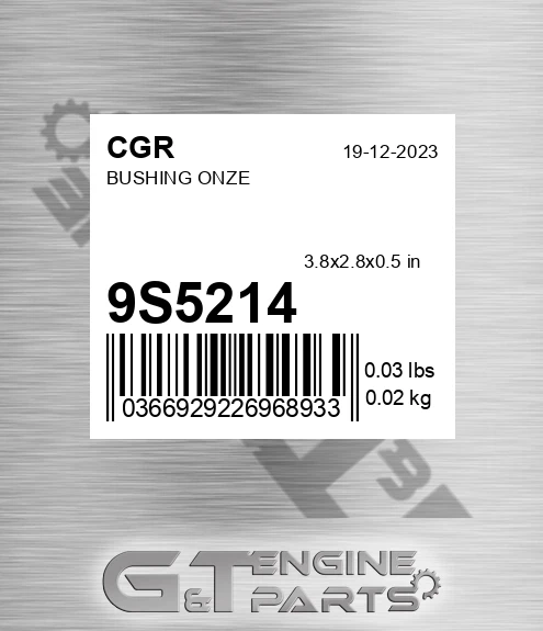 9S5214 CGR Bushing Onze