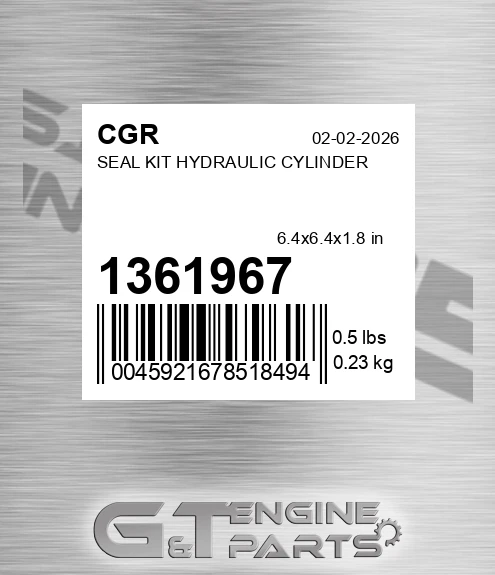 1361967 Seal Kit Hydraulic Cylinder