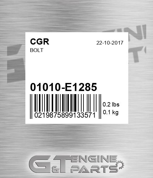 01010-E1285 Bolt