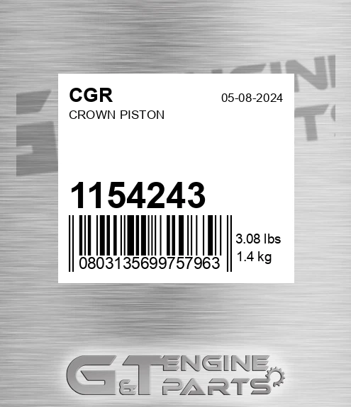 1154243 Crown Piston for CGR