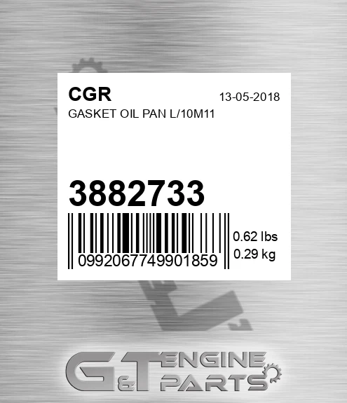 3882733 Gasket Oil Pan L/10m11