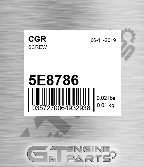 5E8786 CGR Screw