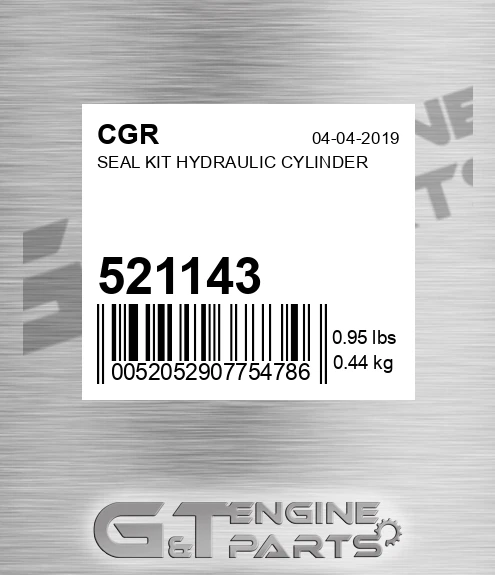 521143 CGR Seal Kit Hydraulic Cylinder