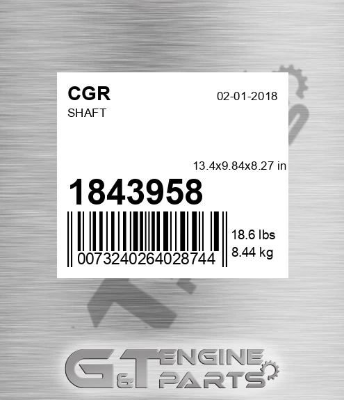 1843958 CGR Shaft