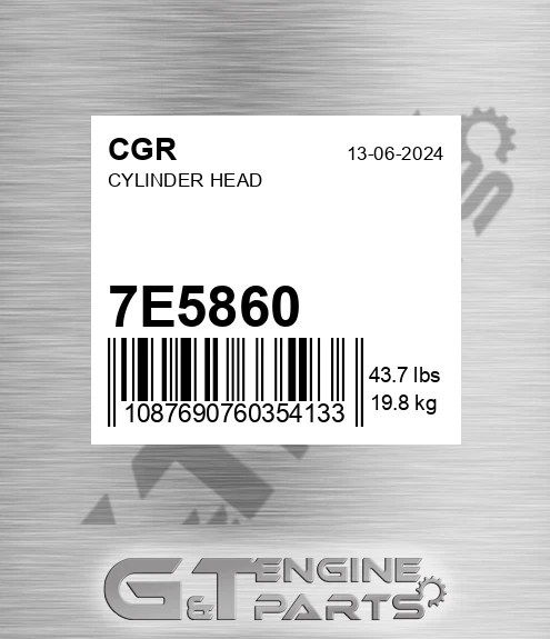 7E5860 Cylinder Head