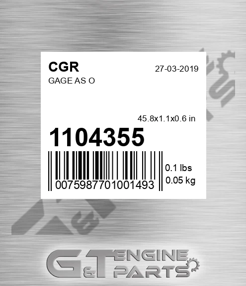 1104355 Gage As O