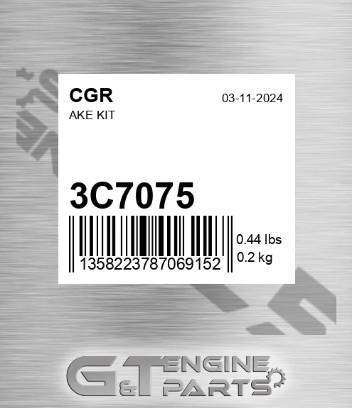 3C7075 Ake Kit