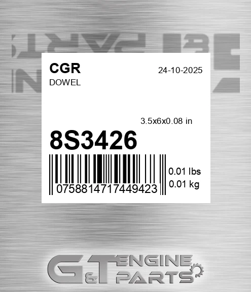 8S3426 Dowel
