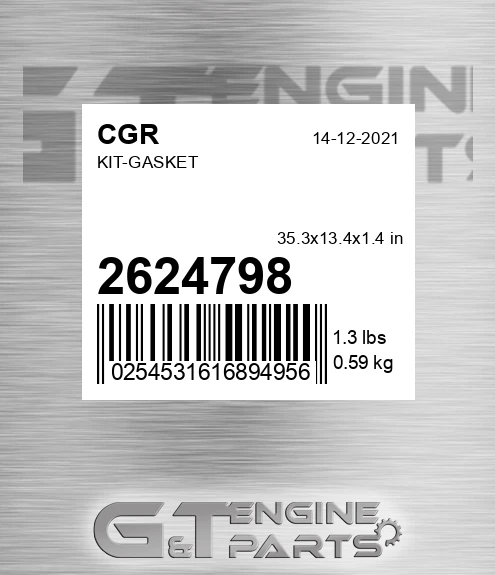 2624798 Kit-gasket for CGR