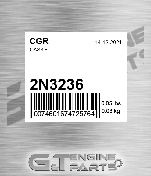 2N3236 CGR Gasket