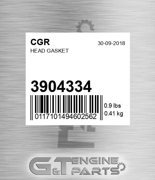 3904334 CGR Head Gasket