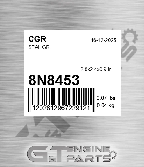 8N8453 Seal Gr. for CGR