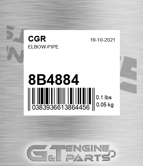8B4884 CGR Elbow-pipe