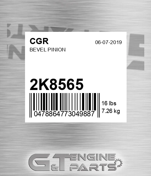 2K8565 CGR Bevel Pinion