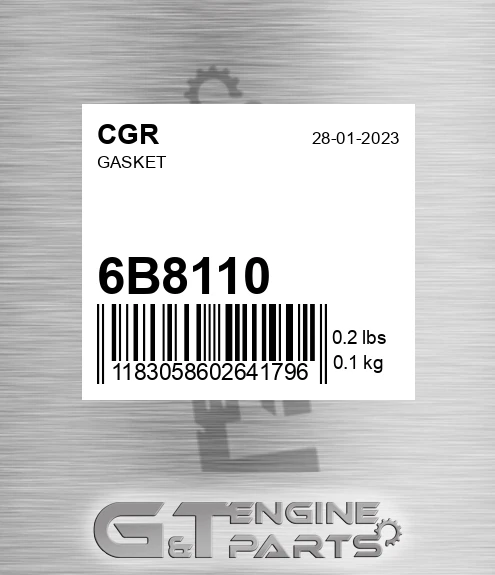 6B8110 Gasket