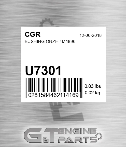 U7301 Bushing Onze-4m1896