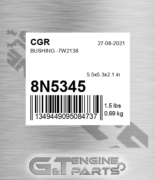 8N5345 Bushing -7w2138 for CGR
