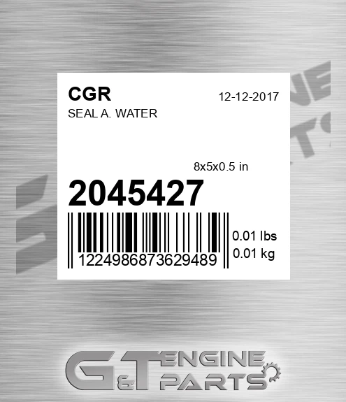 2045427 CGR Seal A. Water