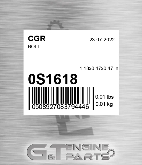 0S1618 CGR Bolt