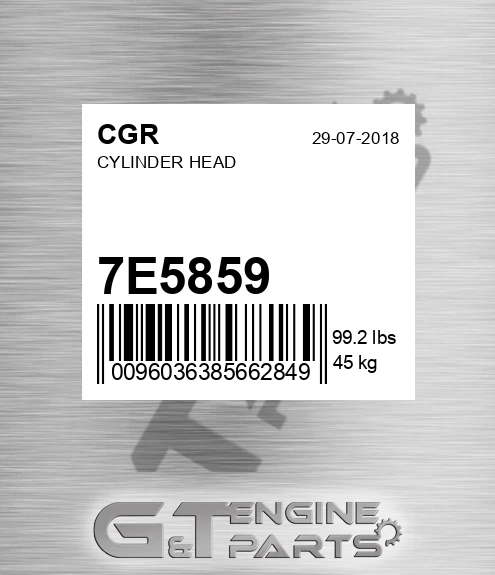 7E5859 Cylinder Head
