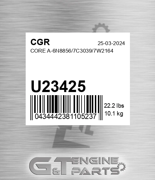 U23425 Core A-6n8856/7c3039/7w2164