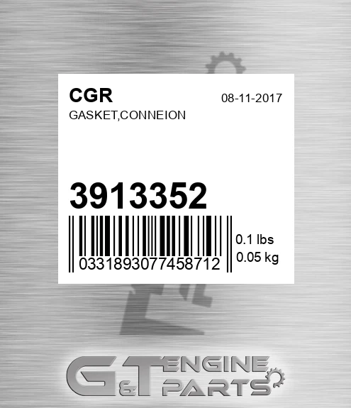 3913352 Gasket,conneion