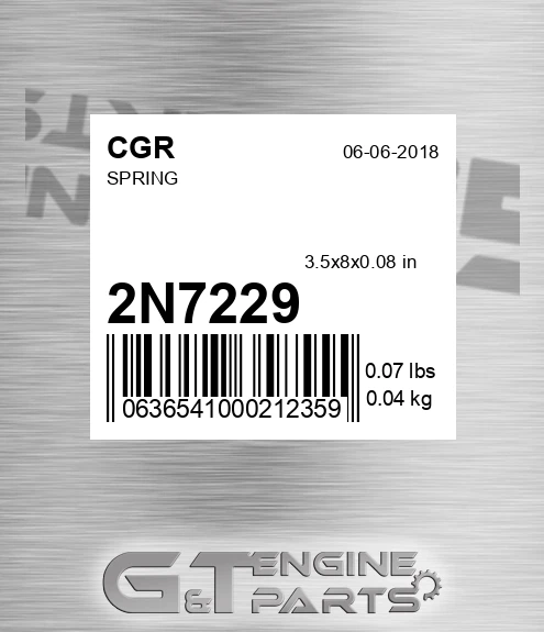 2N7229 Spring