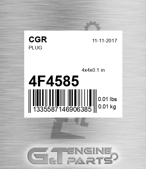 4F4585 CGR Plug